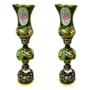 Persische Kristall-Lüsterlampe im traditionellen Laleh-Design mit islamischem Muster