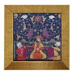 Dekorative persische gerahmte Fliese – Shahnameh inspiriert: Könige