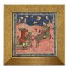 Dekorative persische gerahmte Fliese - Schahnameh inspiriert: Pferde