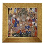 Dekorative persische gerahmte Fliese – Shahnameh inspiriert: Sobrana