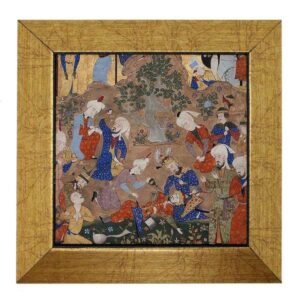 Dekorative persische gerahmte Fliese – Shahnameh inspiriert: Sobrana