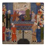 Dekorative persische Keramikfliese – Shahnameh inspiriert: Wissenschaftler