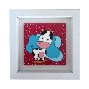 Dekorative Keramik Kunst Rote Kuh