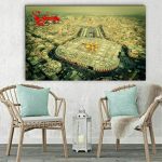 Islamische Holzdruckkunst – Karbala Imam Hussein Wandkunst