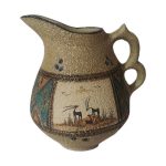 Persische Dekorative Keramik-Karaffe Handbemaltes Kunstmotiv