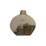 Handgefertigte persische Keramik-Knospenvase mit Kunstmotiv Amitis & Tischdekoration