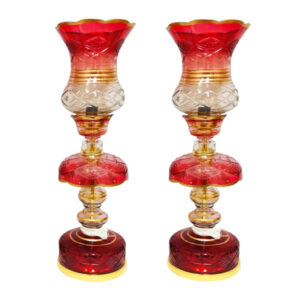 Persische Kristall-Lüsterlampe im traditionellen Laleh-Design Rose