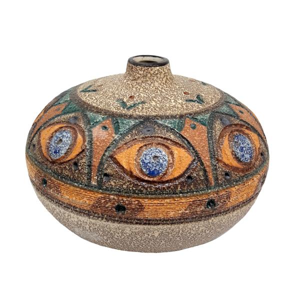 Handgefertigte dekorative persische Töpfervase mit Kunstmotiv Dina