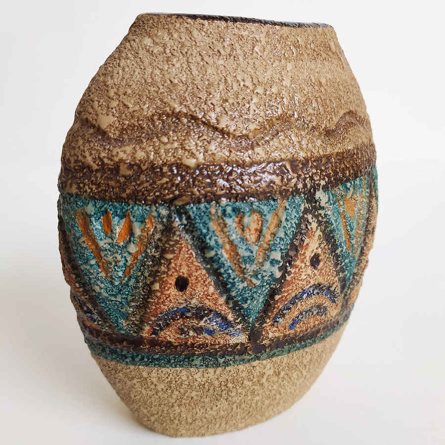 Handgefertigte dekorative persische Töpfervase mit Kunstmotiv Tala