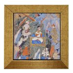 Dekorative persische gerahmte Fliese – Shahnameh inspiriert: Engel