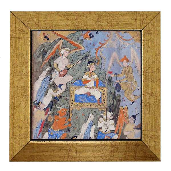 Dekorative persische gerahmte Fliese - Shahnameh inspiriert: Engel
