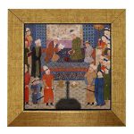 Dekorative persische gerahmte Fliese – Shahnameh inspiriert: Karnia