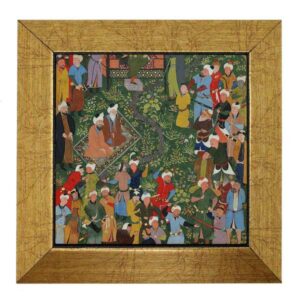 Dekorative persische gerahmte Fliese – Shahnameh inspiriert: Mania