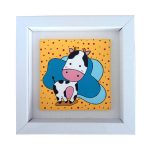 Dekorative Keramik Kunst Gelbe Kuh