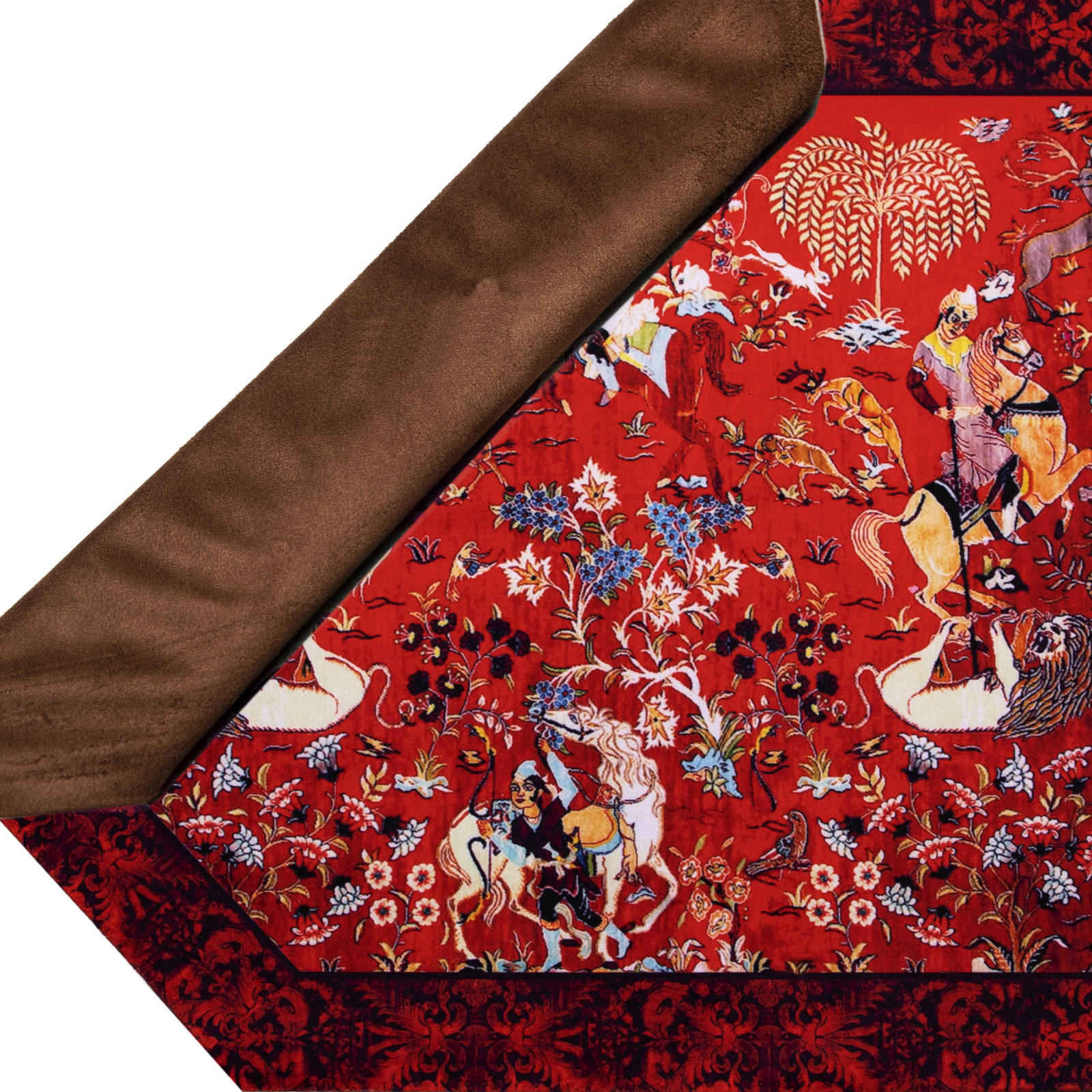 Persische Eleganz Samt Tischläufer Shekarghah