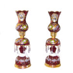 Persische Kristall-Lüsterlampe im traditionellen Laleh-Design Shah Abbasi
