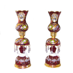 Persische Kristall-Lüsterlampe im traditionellen Laleh-Design Shah Abbasi