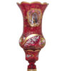 Persische Kristall-Lüsterlampe im traditionellen Laleh-Design Shah Abbasi Rot