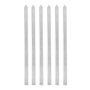 Set aus sechs Aluminienspießen (63 cm) für Kabab Koobideh und Grillen