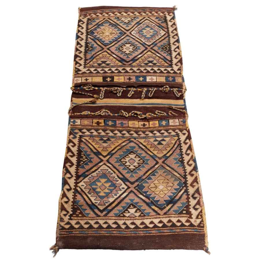Vintage Persische Satteltasche – Handgewebt & Second-Hand Tōbrag 187415