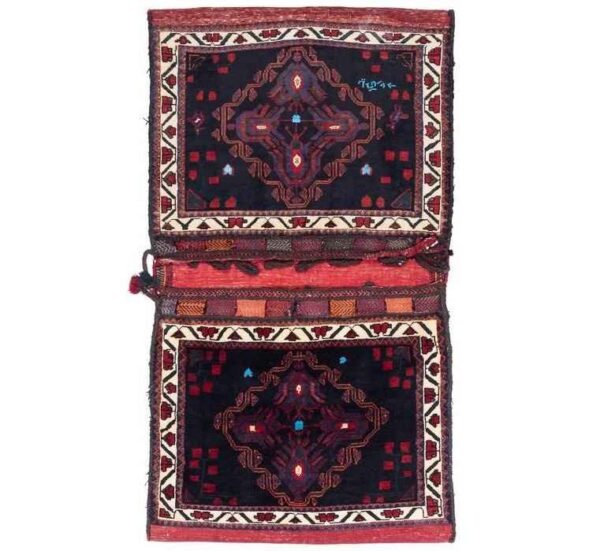 Vintage Persische Satteltasche – Handgewebt & Second-Hand Tōbrag 102268