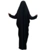 Islamischer arabischer schwarzer Chador Hijab mit Ärmeln für Frauen und Gebet - Libanon TChador