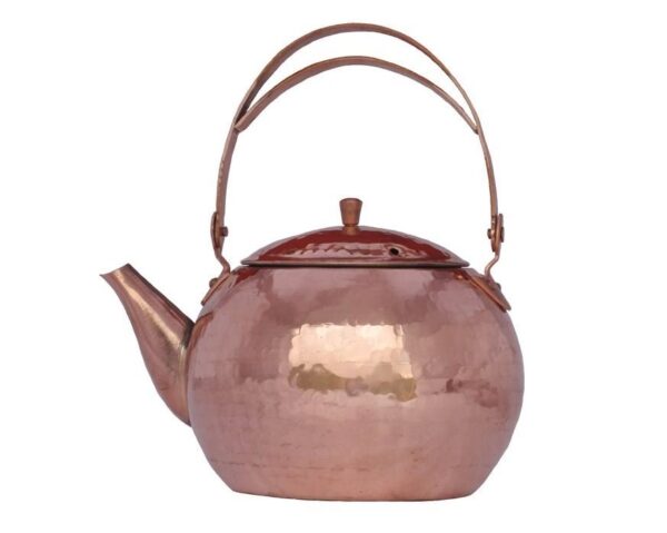 Persischer Kupfer-Teekessel robust für Herd traditionell gehämmert Yas