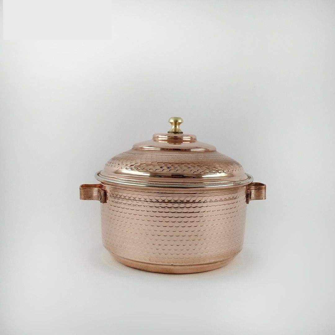 Persischer Kupfertopf – Traditioneller gehämmerter Kochstil Größe 2
