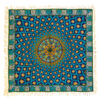 Iranisches Tischtuch: Isfahans traditionelle Kalamkari Blockdruck Blaue Galaxie