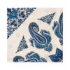 Iranisches Tischtuch: Isfahans traditionelle Kalamkari Blockdruck Blauer Himmel