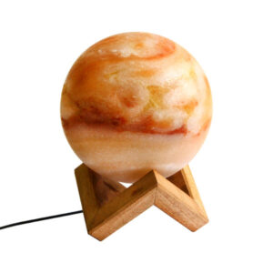 Persische Globus-Salzlampen – Handgefertigtes Planeten-Design mit Holzfuß