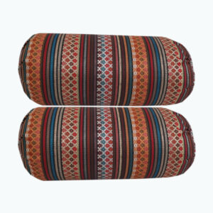 Set aus 2 traditionellen persischen Bolster-Rückenlehnenkissen Tubular