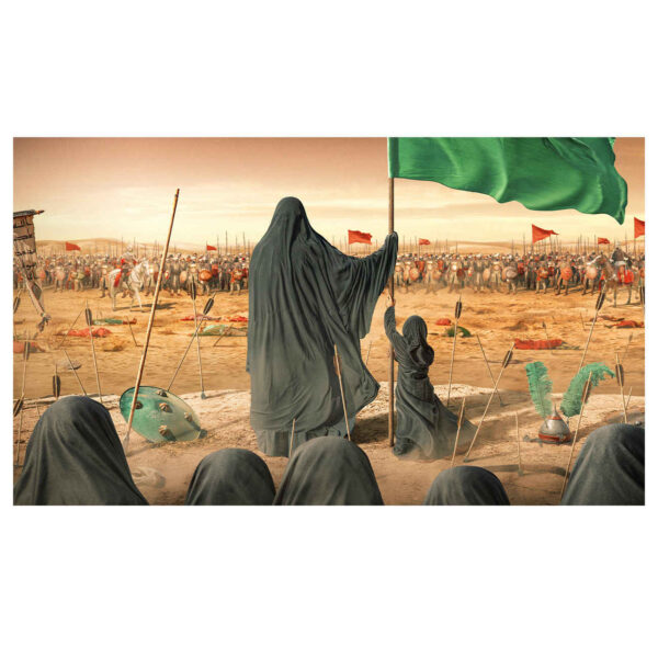 Karbala Porträt Islamische Wandteppich Banner
