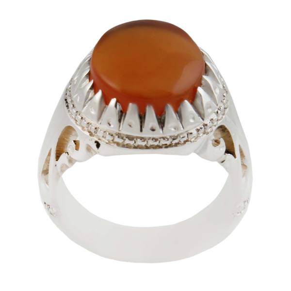 Jemenitischer Aqeeq-Silberring für Männer Modell König