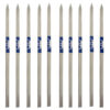 Set aus zehn Stahlspießen (17 cm) für Hähnchenkebab und Grillen