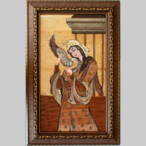 Intarsienkunst – Künstlerische Persische Dame der Liebe