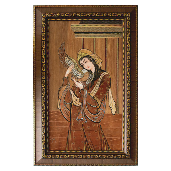 Intarsienkunst – Künstlerische Persische Dame der Liebe