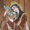 Intarsienkunst – Künstlerische Persische Dame der Liebe