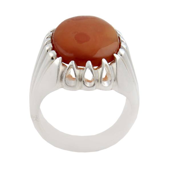 Iranischer Jemenitischer Aqeeq Silberring für Männer Modell Aqeeq