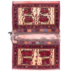Vintage Persische Satteltasche – Handgewebt & Second-Hand Tōbrag 102273