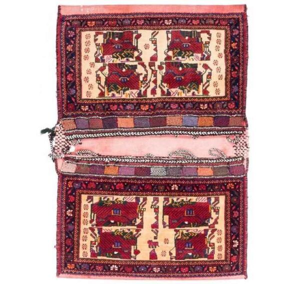 Vintage Persische Satteltasche – Handgewebt & Second-Hand Tōbrag 102273