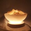 Persische Schüssel Salzlampe - Sahra Modell mit natürlichen Salzkristallen