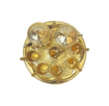 Handgefertigtes persisches Tee- und Kaffeeset aus Kupfer mit Achämeniden-Design