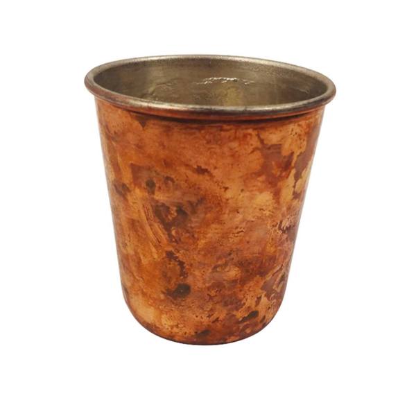 Persische Kupferbecher – Handgefertigt mit Henkel für kalte Getränke – Gehämmert
