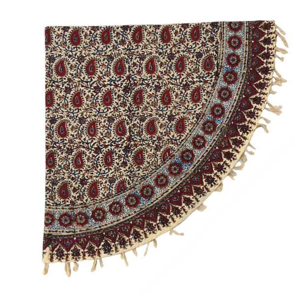 Persisches Tischtuch: Isfahans traditionelle Kalamkari Blockdruck Mahsan