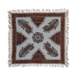 Persisches Tischtuch: Isfahans traditionelle Kalamkari Blockdruck Paisley