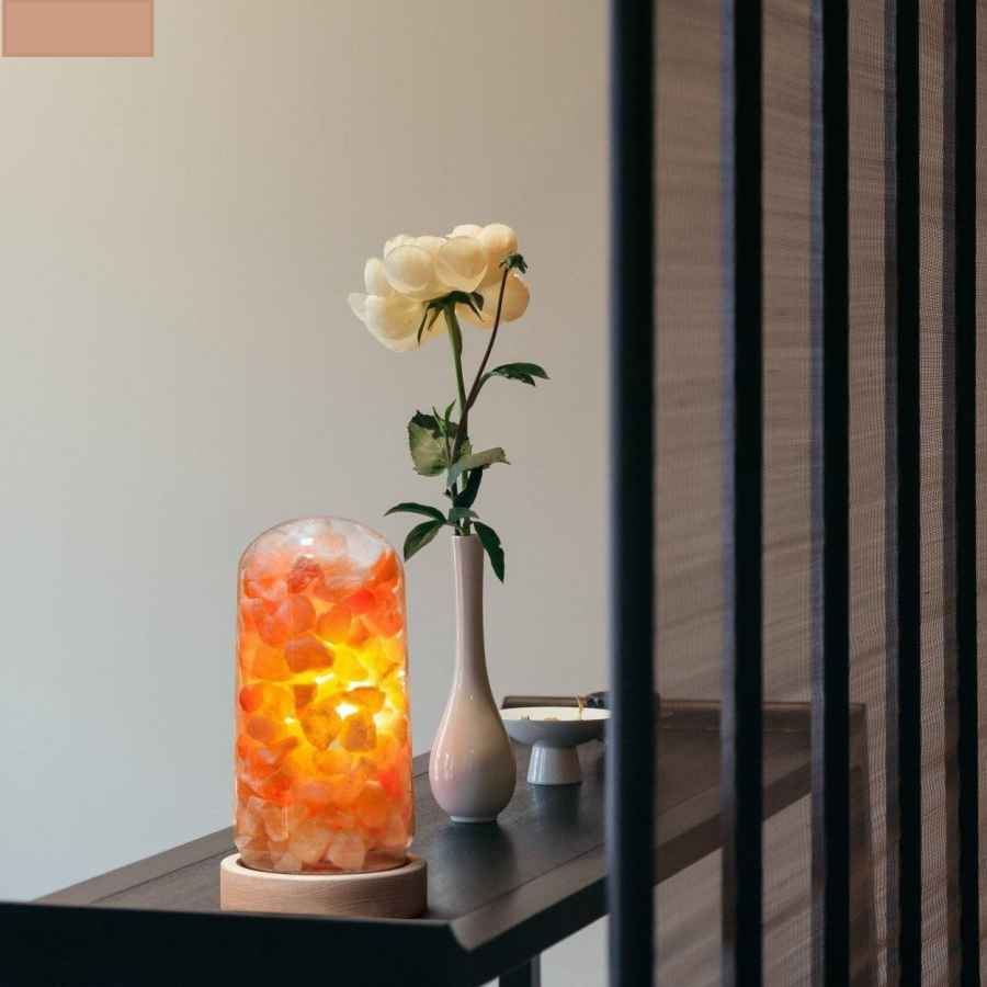 Persische Salzstücklampen – Modernes Zylindrisches Design