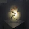 Persische Kleeblatt Salzlampe - Eshgh-Kalligrafie-Design