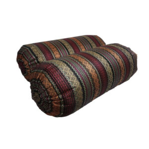 Set aus 2 traditionellen persischen Bolster-Rückenlehnenkissen Tubular