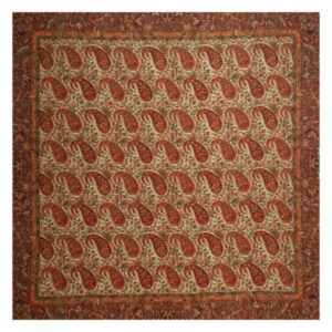 Termeh-Tischdecke, luxuriös mit persischem Paisley-Muster Kajrah